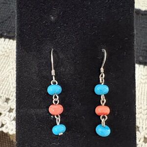 Sterling Silver Beaded Earrings